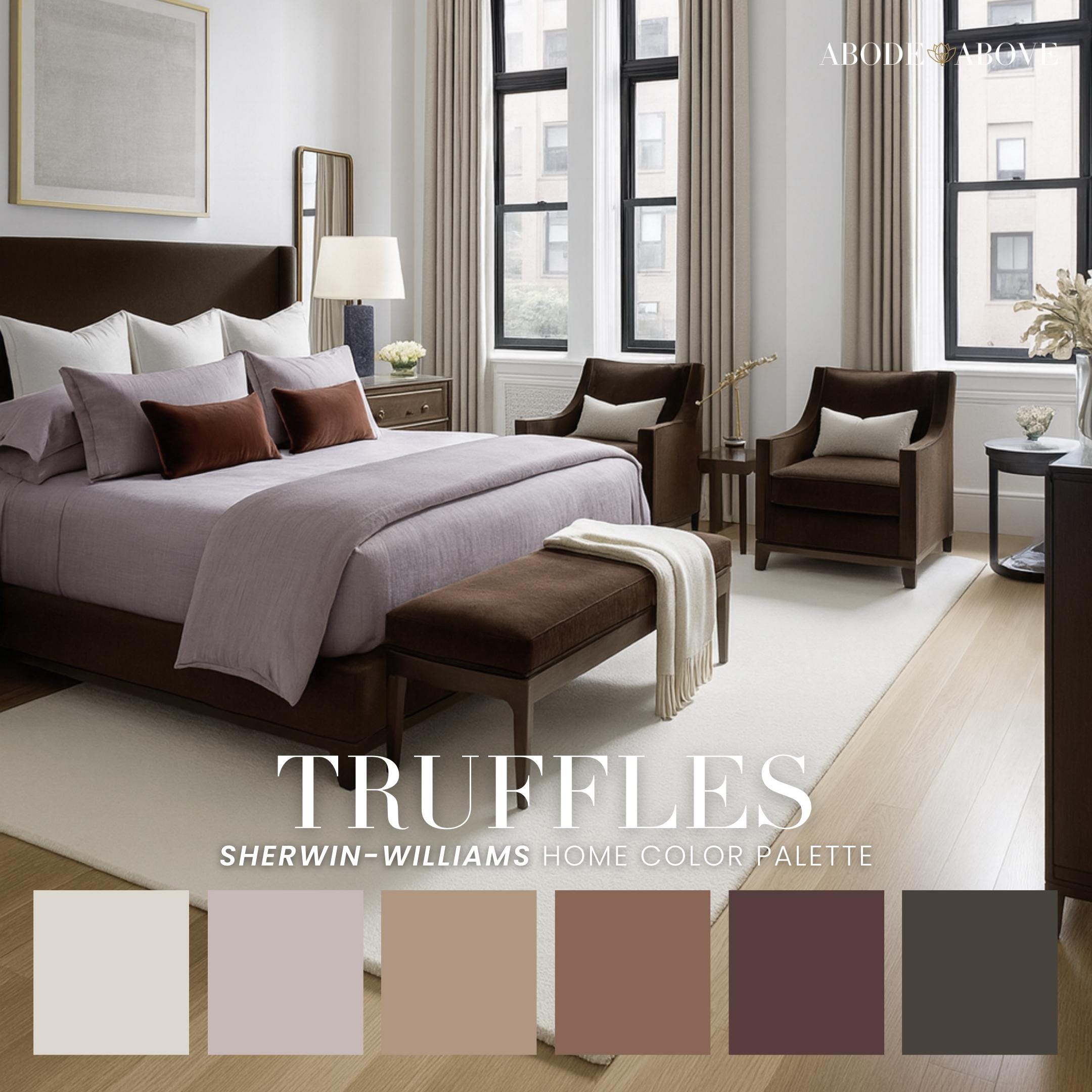 Truffle Color Truffles Color Palette | Modern Farmhouse Paint Scheme (PDF) - Etsy