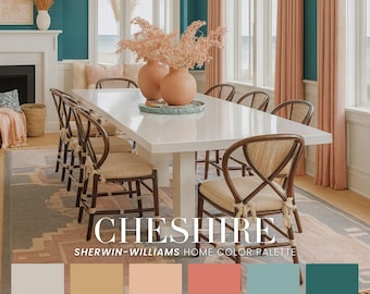 Cheshire Paint Color Palette | Mid-Century Modern Scheme (PDF)