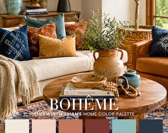 Bohemian Home Color Palette | Sherwin-Williams Paint Scheme (PDF)