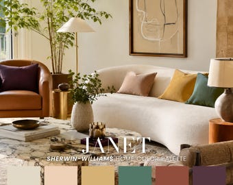 Janet Vintage Rustic Paint Color Palette | Sherwin-Williams Scheme (Digital Download)