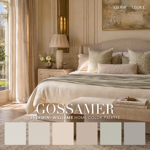 Varm neutral färgpalett, SW Cream Greige Salvia Taupe