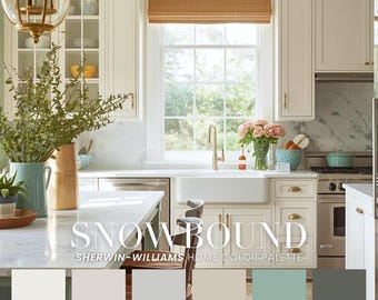 Snowbound Sherwin-Williams Whole House Color Palette (Printable)