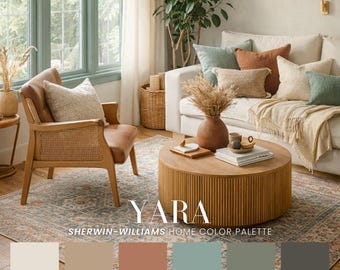 Yara Sherwin-Williams Whole House Color Scheme | Interior Paint Swatches (PDF Download)