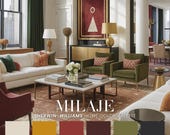 Milaje Home Color Palette | Glam Modern Industrial Paint Scheme (PDF)
