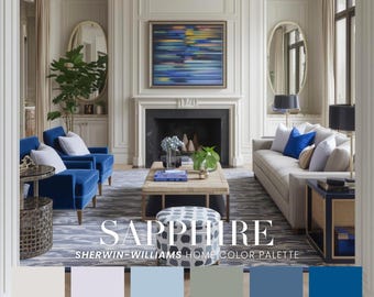 Sapphire Home Color Palette | Modern Traditional Scheme (PDF)