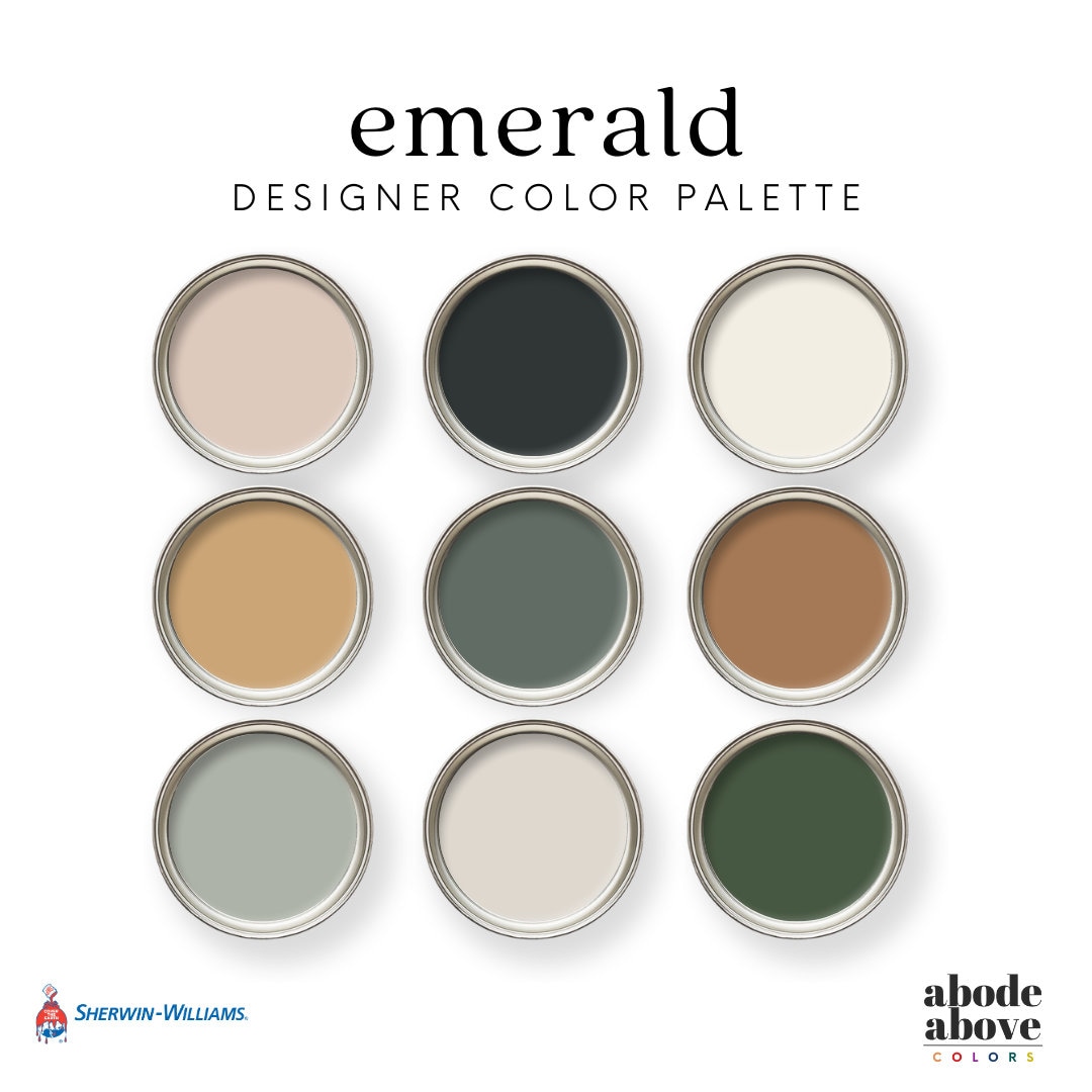 Emerald Home Color Palette Sherwin Williams Whole House Color Scheme