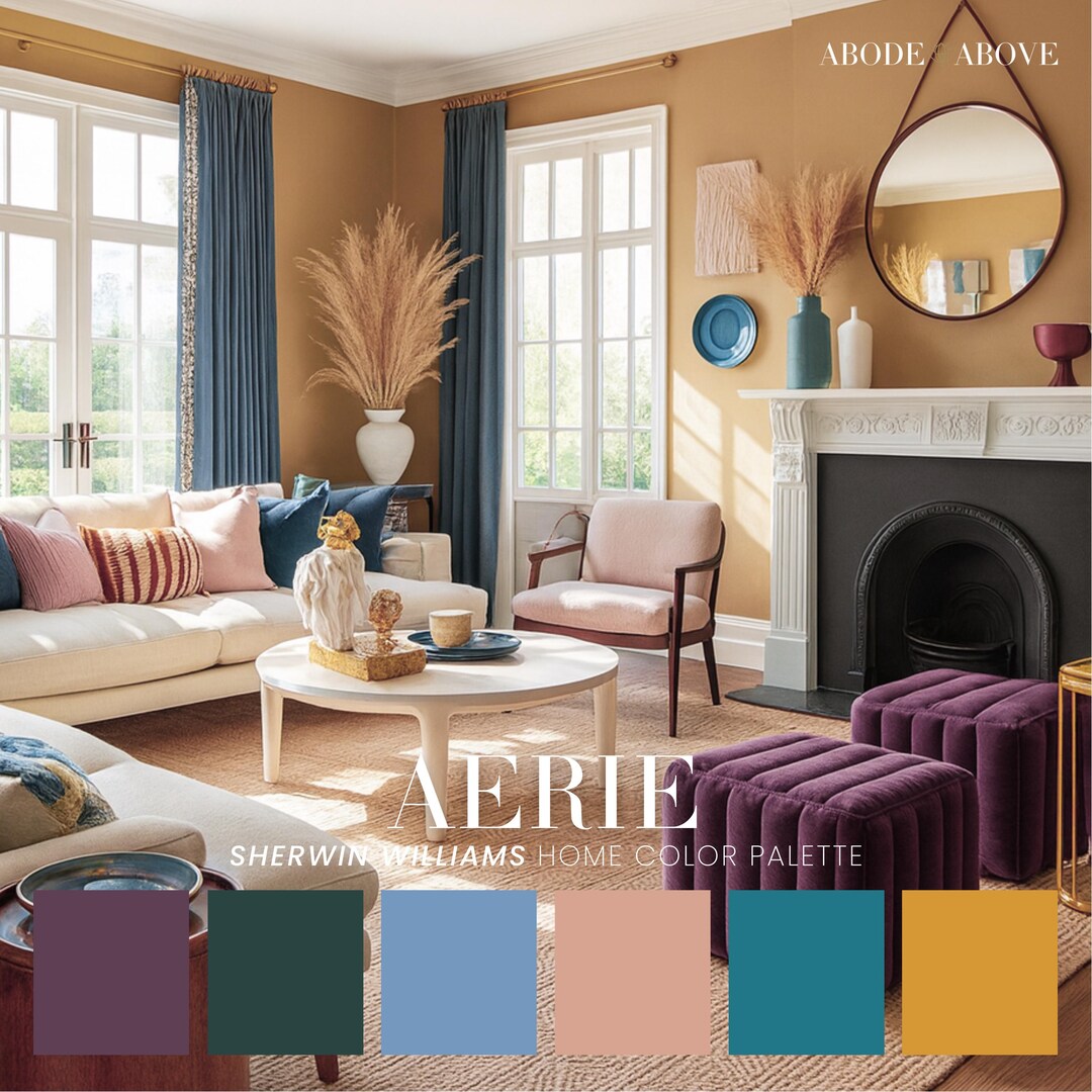 Aerie Sherwin Williams Home Color Palette | Bohemian Eclectic Paint ...