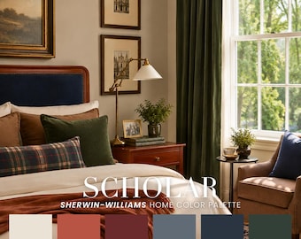 Scholar Home Color Palette | Sherwin-Williams Victorian Scheme (Digital Download)