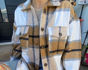 Thick Flannel Jacket - Etsy