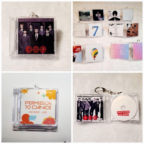 CD-Style Acrylic Keychain - Gift for K-pop Fan