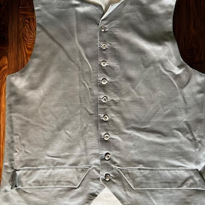 Colete Colonial Masculino – Grande – Reconstituição do Século XVIII, Casamento Revolucionário, Traje de Teatro