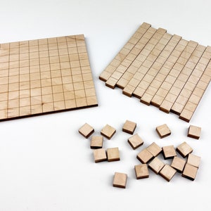 Montessori Base Ten Math Board, Math Manipulatives, Learning number of Digits, Homeschool and Classroom Learning, Mathematics Help Resource