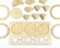 Wooden Fraction Manipulation Board, Montessori Math Manipulation, Fraction Set for Homeschool and Classroom Learning, Back to School product logo