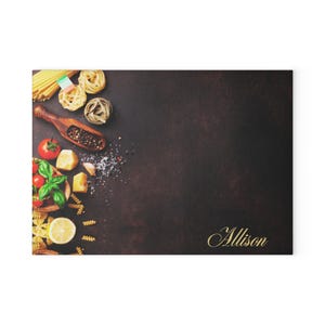 Glass Cutting Board, Personalize Cutting Board, Cooking Gift, Custom Cutting Board, Custom Glass Cutting Board, Gift for Food Lover, Kitchen