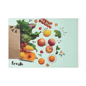 Personalized Glass Cutting Board: Kitchen Decor, Chef Gift