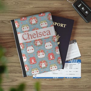 Custom Animal Passport Cover: RFID Blocking Faux Leather Travel Wallet