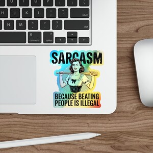 Holographic Stickers - Funny, Cool, Unique Gift Decals for Laptops, Water Bottles, Cars - Die-Cut Vinyl Sticker Pack