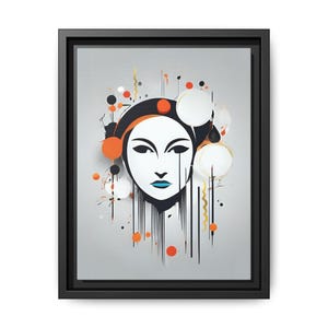 Lámina enmarcada, arte mural moderno, decoración abstracta, regalo único, decoración del hogar, arte para sala de estar, lienzo colorido. Arte mural.