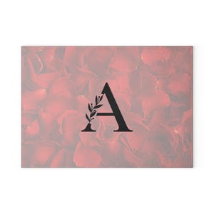 Personalized Glass Cutting Board: Monogrammed Kitchen Decor
