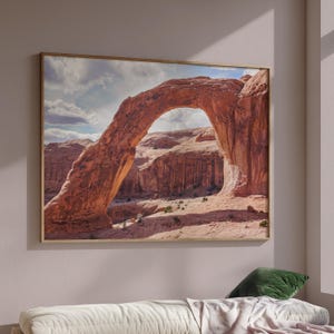 Corona Arch Horizontale Fotodruck – Arches National Park Wüstenlandschaft Wandkunst