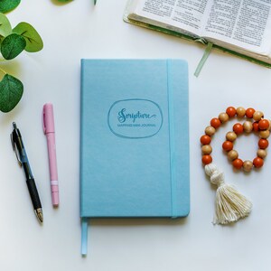 Minibibelversmappningsjournal | Liten bibelanteckningsbok | Kristen bibelstudiegåva | Babyblå