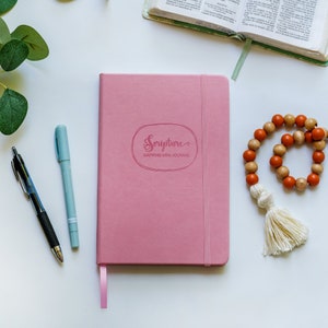 MINI Diario di mappatura delle Scritture / Mappatura dei versetti della Bibbia / Diario cristiano per lo studio della Bibbia / Rosa baby