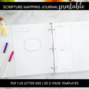 Scripture Mapping Journal Printable/Digital Download (NOT A PHYSICAL JOURNAL)