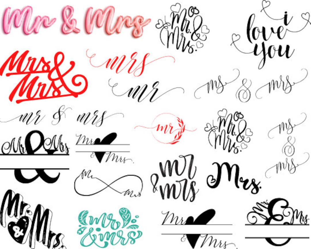 Mr and Mrs Svg , Mr and Mrs Svg , Bundle Svg , Mr and Mrs Quotes Svg
