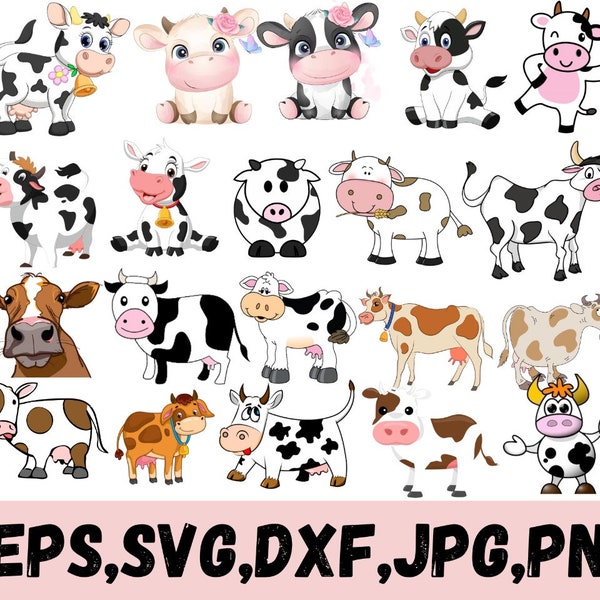 Cute cow svg\ Baby cow svg\ Cow svg\ Cow Print Svg\ Kid Farm\ Boy Girls Cow\ Cow Birthday\Svg\ Png\ Dxf\ Cut File
