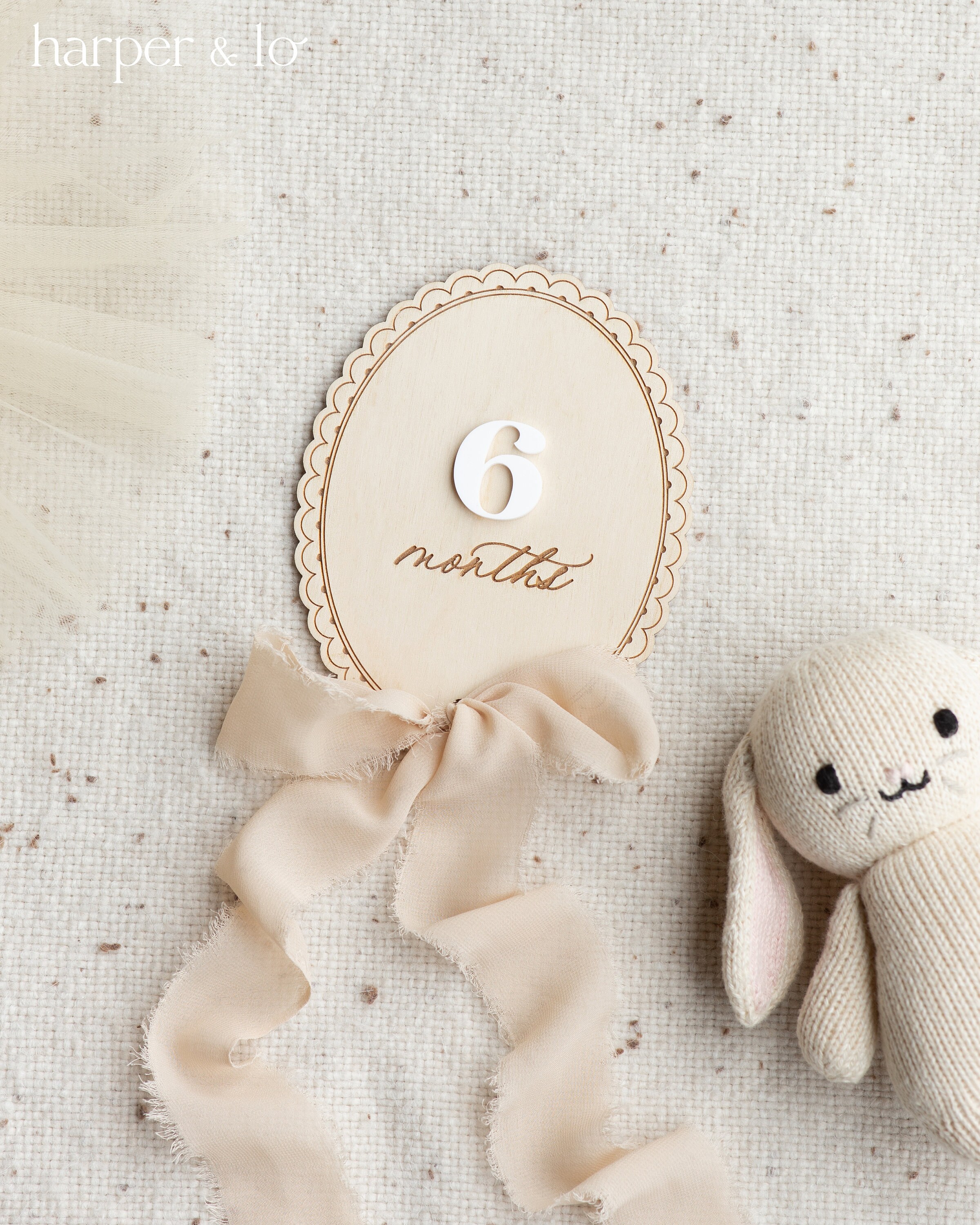 Wooden Custom Name Ribbon Interchangeable Milestone Cards | Personalize ...