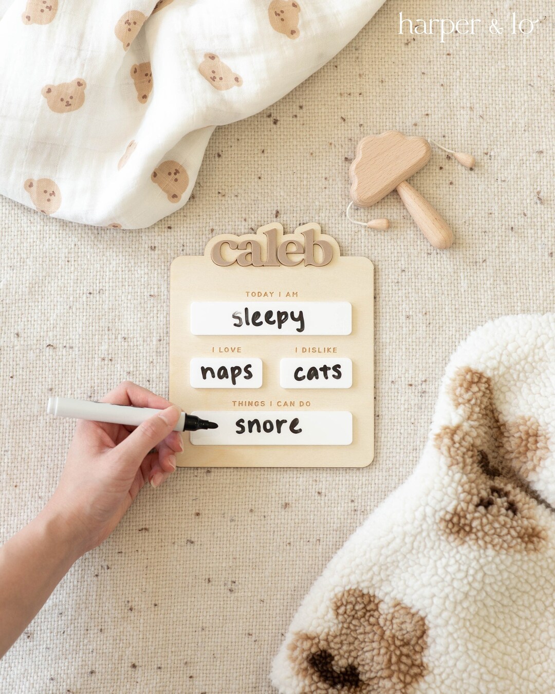 Personalized Custom Name Baby Sign | Milestone Card Marker | Baby ...