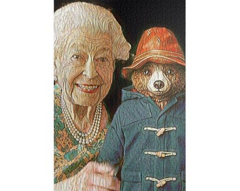 Paddington Bear And Queen Elizabeth Puzzle (110, 252, 500, 1014-piece) With Original Artwork