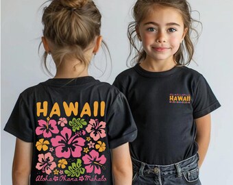 Hawaii Shirt for Youth Midweight Graphic Tee For Tweens