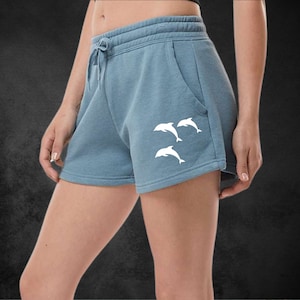 Dolphin Shorts Sweat Shorts Graphic Shorts Pj Shorts Y2K Shorts Lounge Shorts Cute Shorts Boho Shorts Pajama Shorts Fleece Shorts Pink