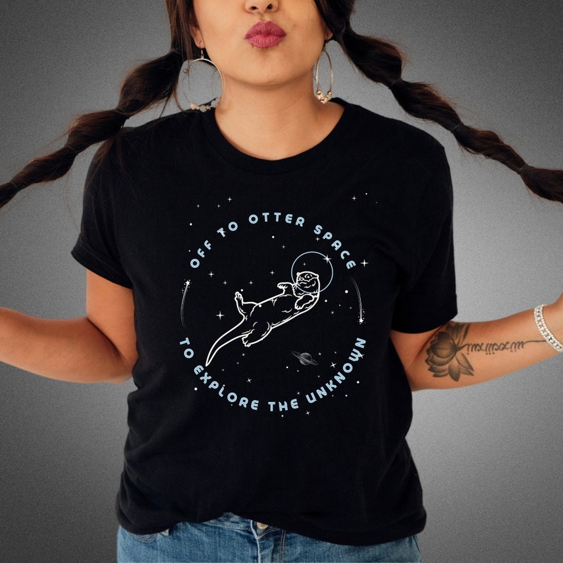 T-shirt Humour 'Otter And Coffee Make Me Happy' - Cadeau Mignon - Tailles S-5XL, 100% Coton - USA