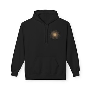 Celestial Hoodie Unisex Midweight Softstyle Fleece Hoodie Sun Stars Sweatshirt Mystical Constellation Clothes image 3