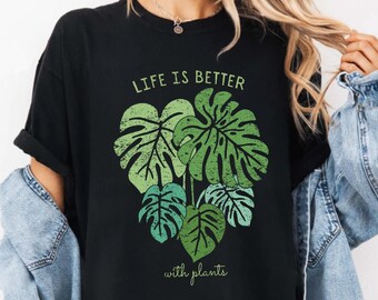 Monstera Shirt Indoor Plants Shirt Indoor Garden Shirt Monstera Tshirt Womensclothing Monstera deliciosa