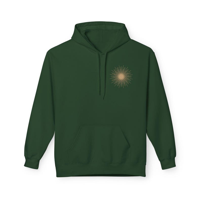 Celestial Hoodie Unisex Midweight Softstyle Fleece Hoodie Sun Stars Sweatshirt Mystical Constellation Clothes image 7