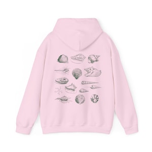 Seashell Hoodie Coconut Girl Clothes Ocean Inspired Beach Stuff Outdoorsy Gift Beachy Hoodies Conch Shell Cowry Shell Clam Shell Sweatshirt image 8