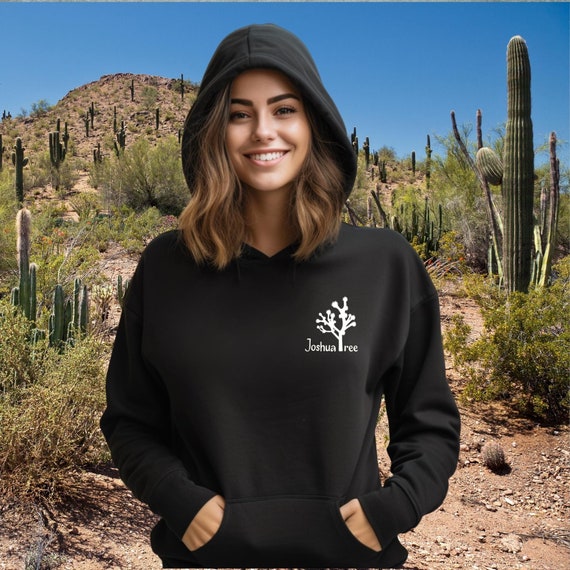 Joshua Tree Hoodie Outdoorsy Hoodie Hiking Hoodie Tree Hoodie for Men Joshua Tree Sweatshirt Joshua Trees Black Hoodie UNISEX Nature Hoodie