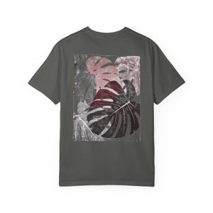 Monstera Shirt, Indoor Plants Shirt, Houseplant T shirt, Monstera Deliciosa Tshirt, Linocut Shirt image 7