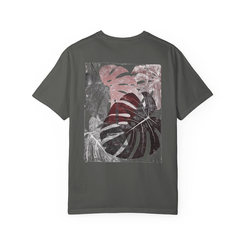 Monstera Shirt, Indoor Plants Shirt, Houseplant T shirt, Monstera Deliciosa Tshirt, Linocut Shirt image 7