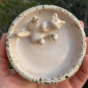 Pre-Order Handmade Ceramic Cat Ring Dish, Small Batch Stoneware Pottery, Custom