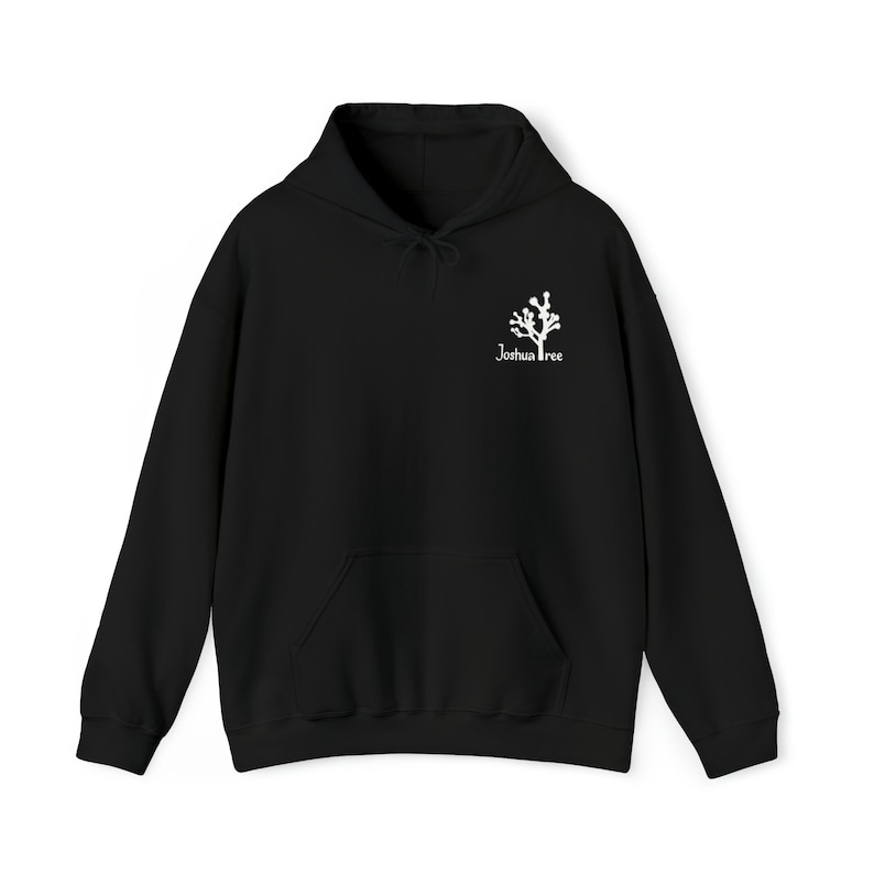 Joshua Tree Hoodie Outdoorsy Hoodie Hiking Hoodie Tree Hoodie for Men Joshua Tree Sweatshirt Joshua Trees Black Hoodie UNISEX Nature Hoodie image 6