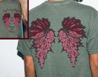 Angel Wing Begonia Tshirt Comfort Colors® Cotton Tee Shirt for Indoor Plant Parents and Houseplant Lovers