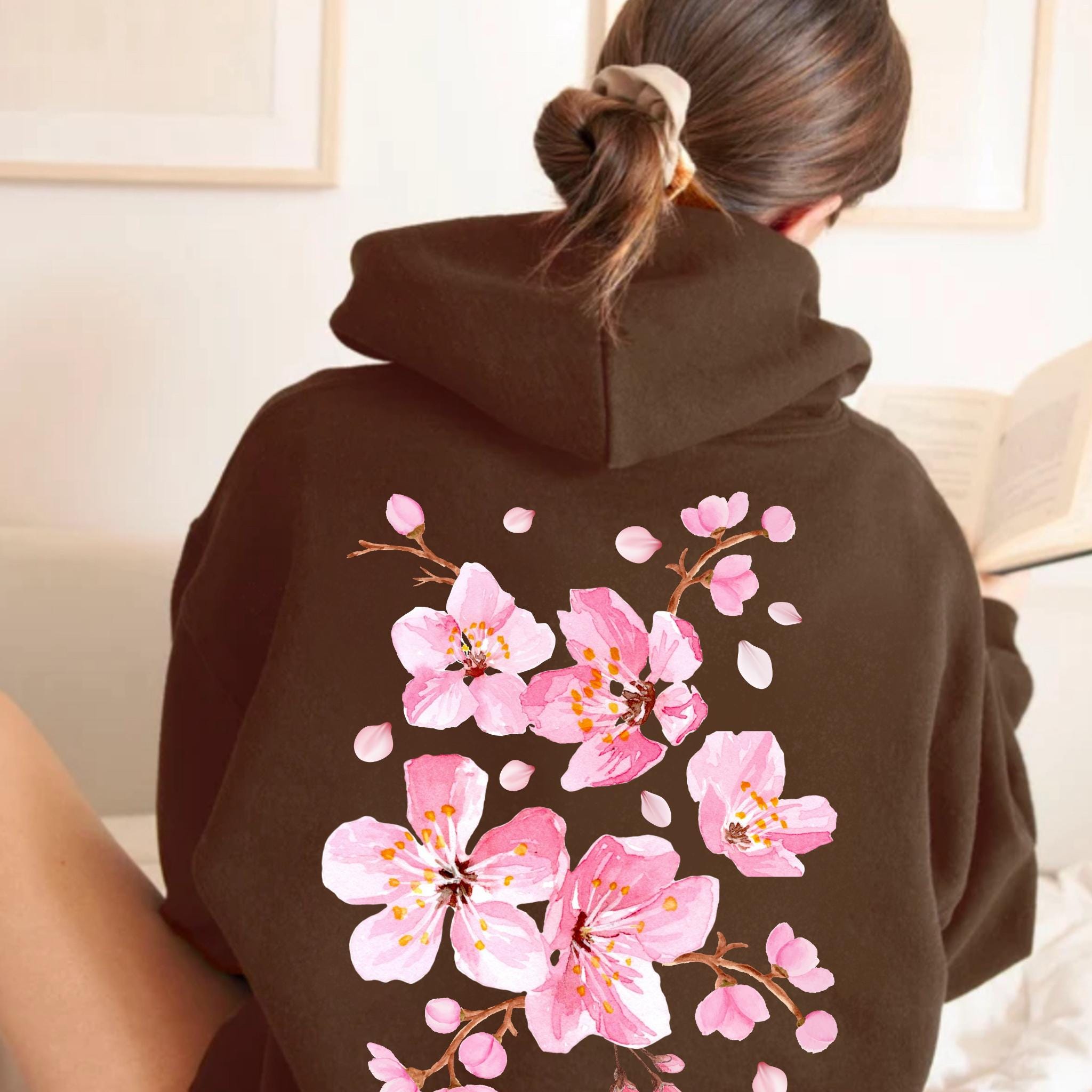 sakuraé user_22c73fe0 Amazon.com: Men Women Y2K Japanese Sakura Fleece Hoodie Temple