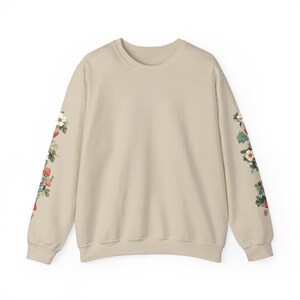 Strawberry Sweater, Sleeve Design Sand