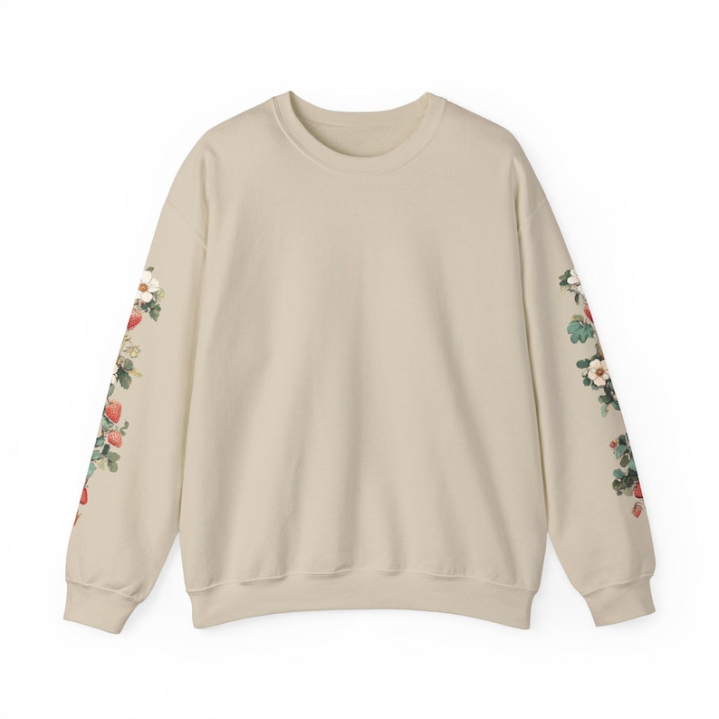Strawberry Sweater, Sleeve Design Sand