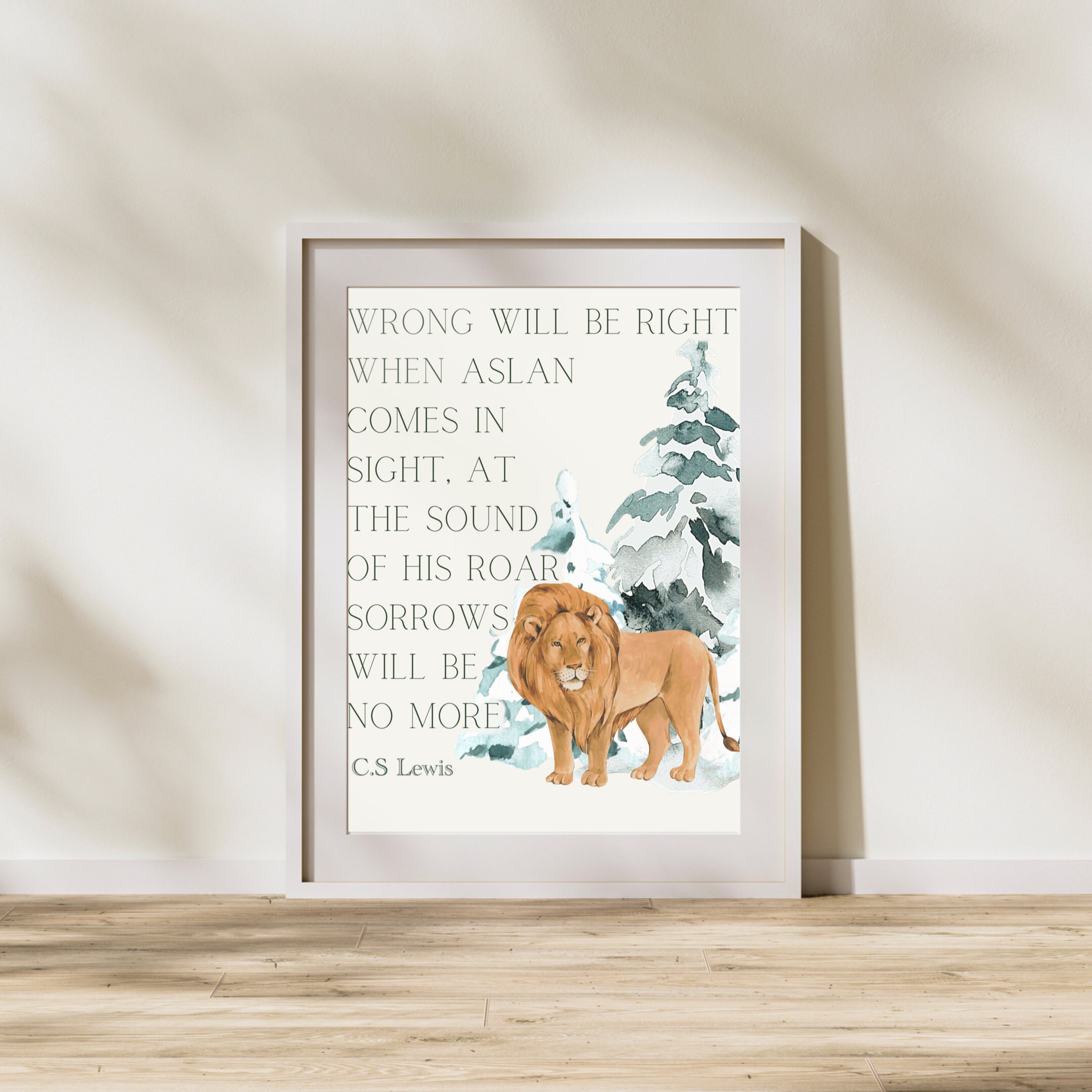 CS Lewis Aslan Digital Print Etsy cs-lewis-aslan-digital-print-etsy