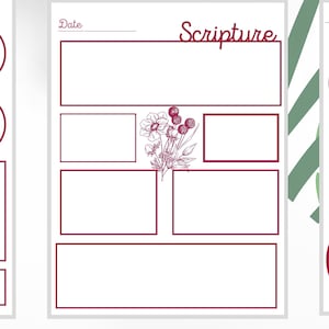 Bible Verse Map Printable: Scripture Study Template (Digital Download)